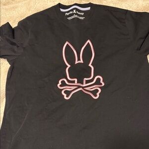 Psycho Bunny Black and Pink Kids T-Shirt